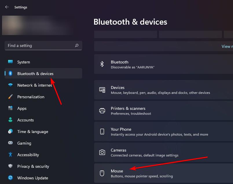 Windows11のマウス設定